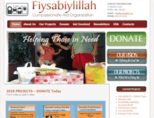 Tablet Screenshot of fiysabiylillah.org